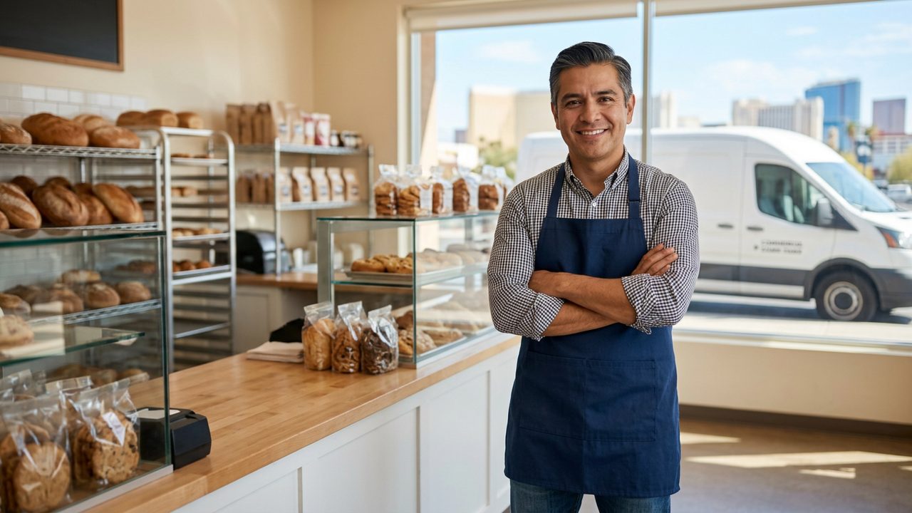 Small business owner in his shop