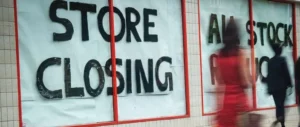 Store Closing Sign - Recession Blog