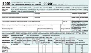 taxes form 1040
