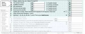 taxes form 1040 part 2
